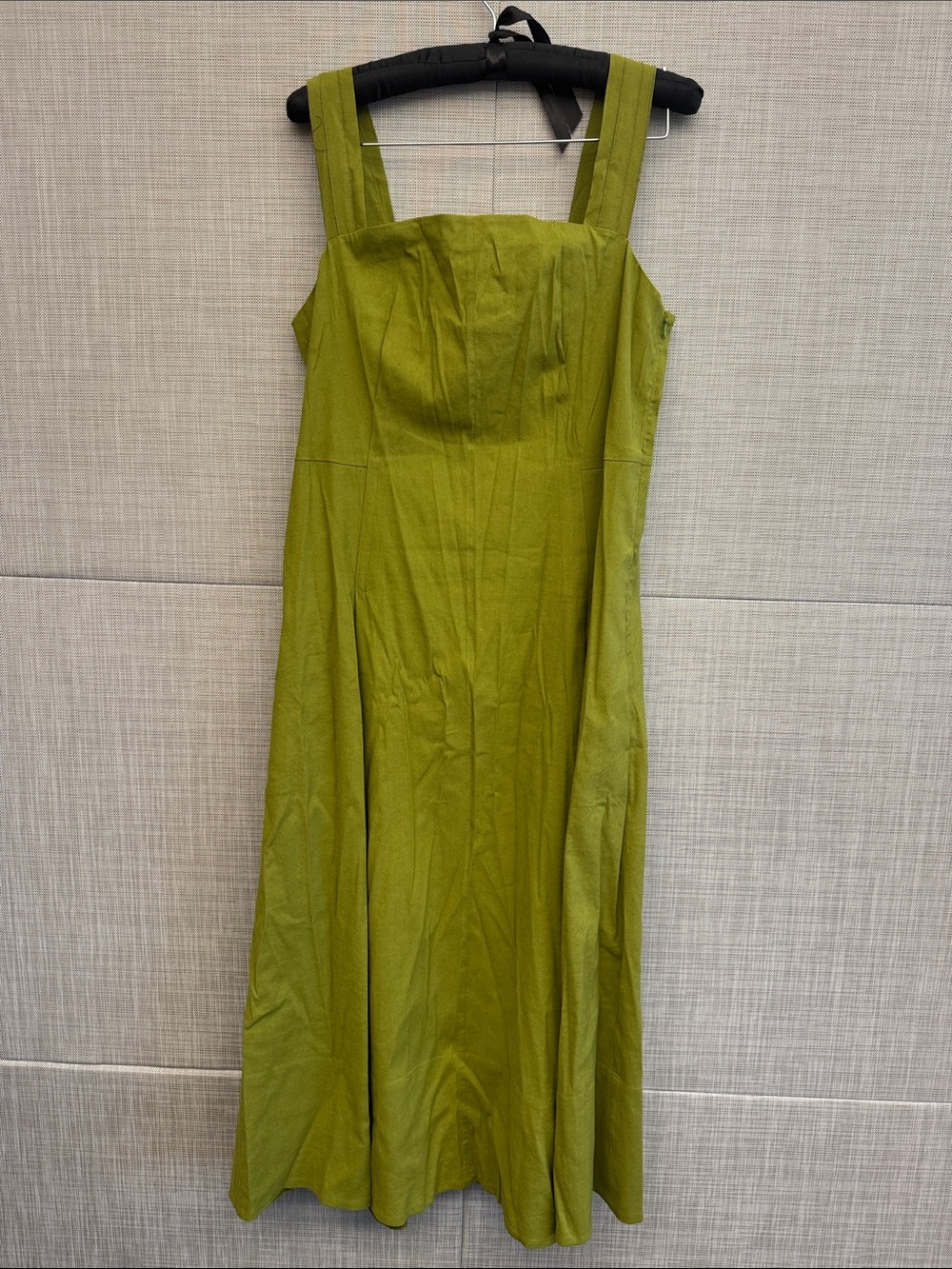 Vince Olive Green Maxi Dress with Wide Straps
